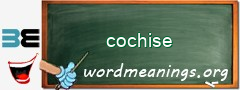 WordMeaning blackboard for cochise